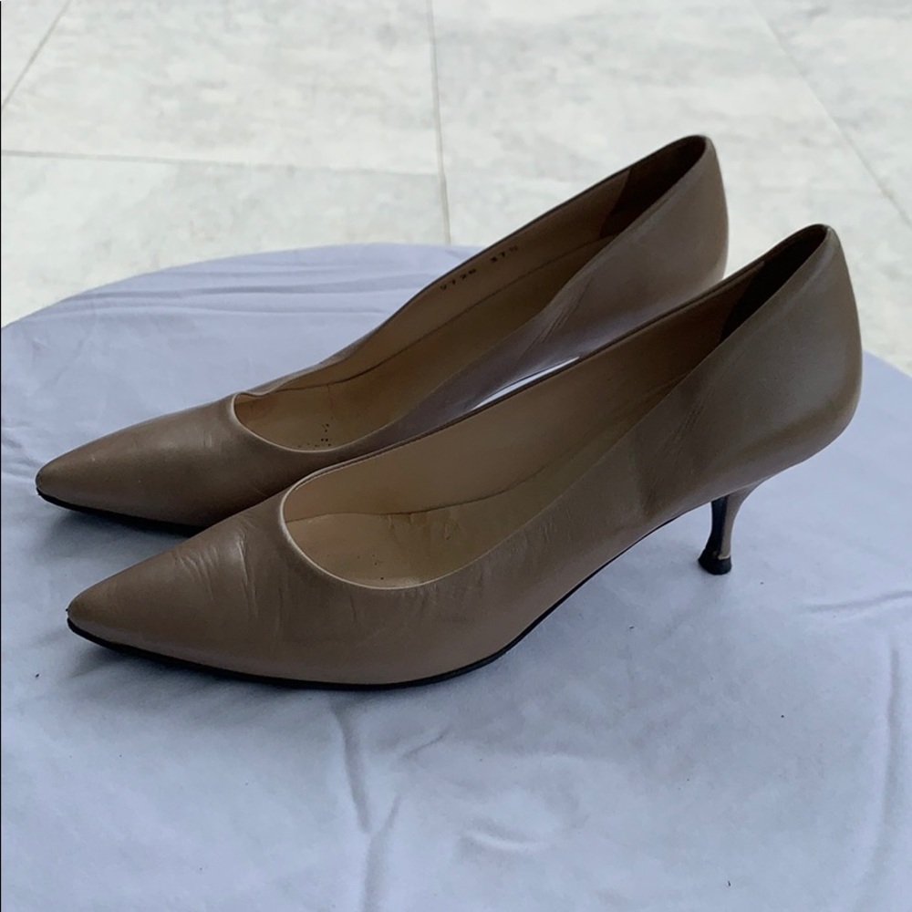 Prada Tan Heels